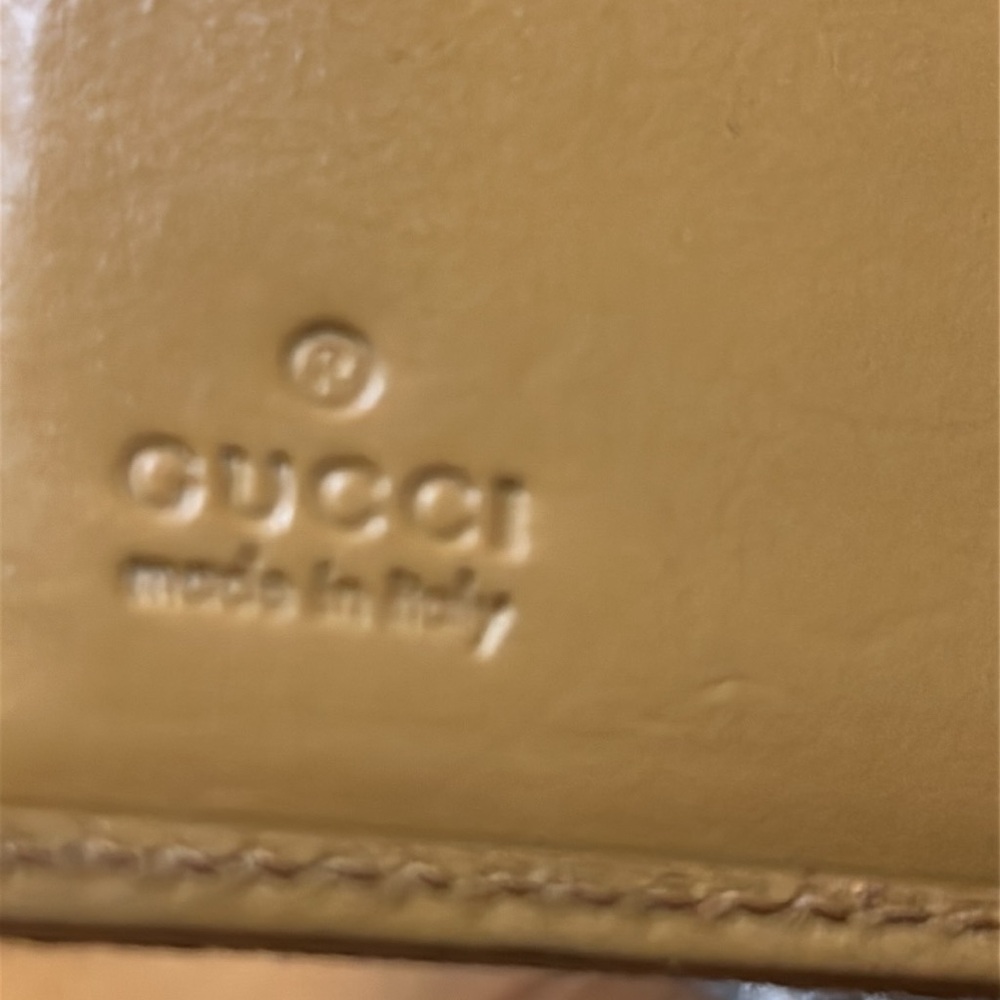 Gucci Brown Patterned Wallet with Gold Hardware - Picture 8 of 13